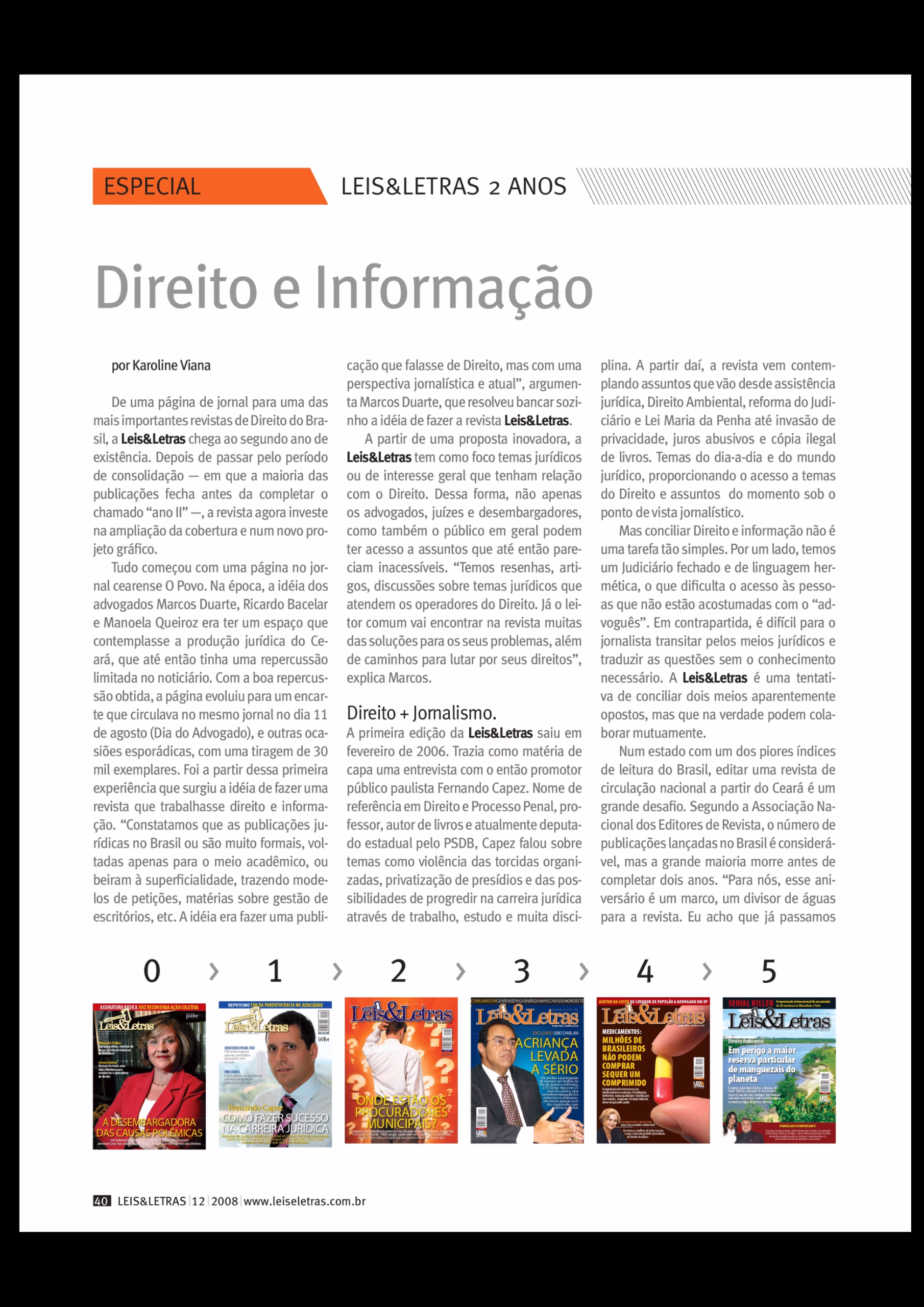 Revista Leis&Letras 2008