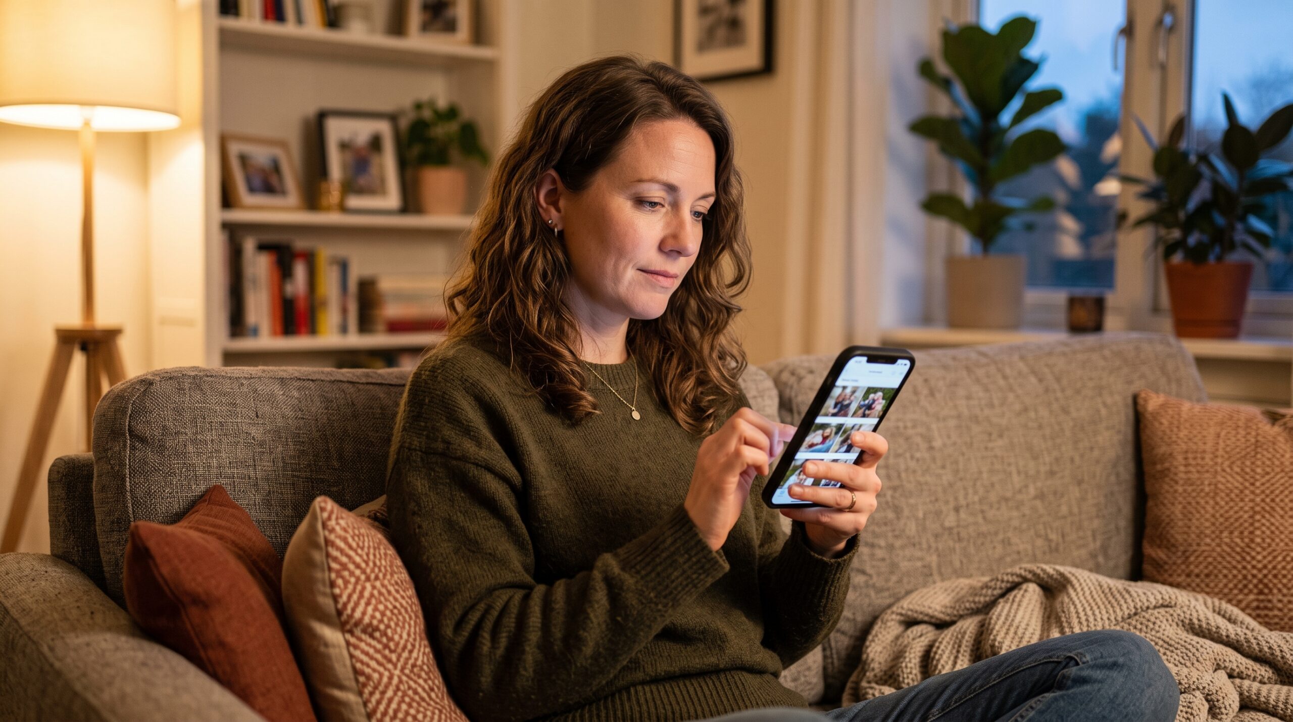 Woman reviewing photos on smartp… 202609040833 1 scaled